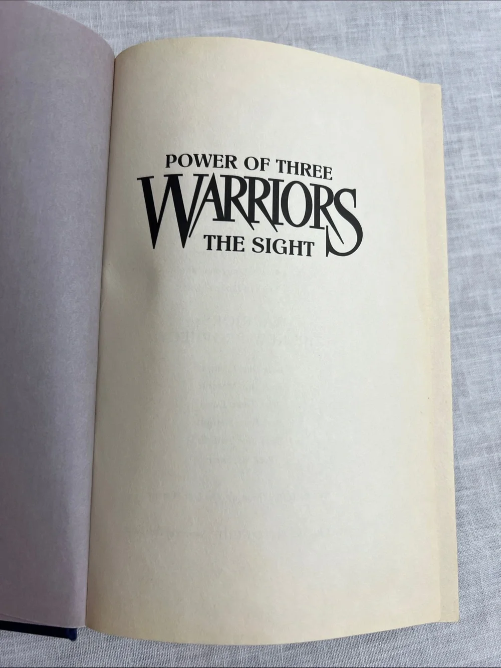 Warriors: The Sight by Erin Hunter - Purple Cover with Multicolor Cat Artwork
